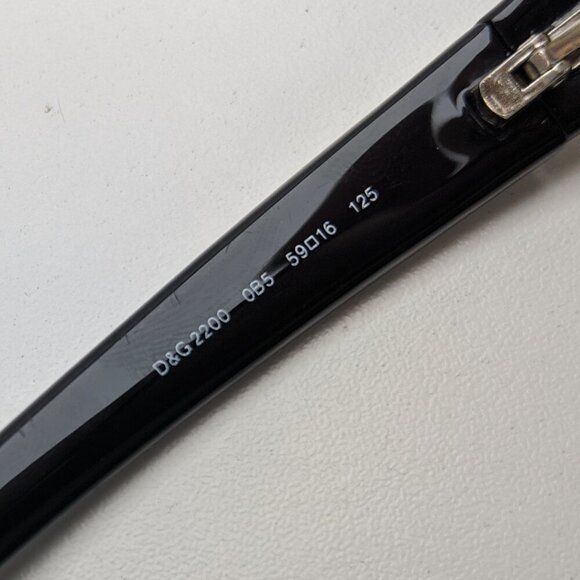 🕶️Frame only! Made in Italy! Dolce & Gabbana D&G2200-085 Sunglasses / JLE847🕶️ - Picture 6 of 8